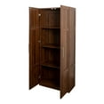 thumbnail image 5 of 70" Tall Pantry Cabinet, Wood Closet with 2 Doors and 3 Shelves, Modern Kitchen Storage with Adjustable Shelves, Space Saving Cupboard for Bathroom, 5 of 9
