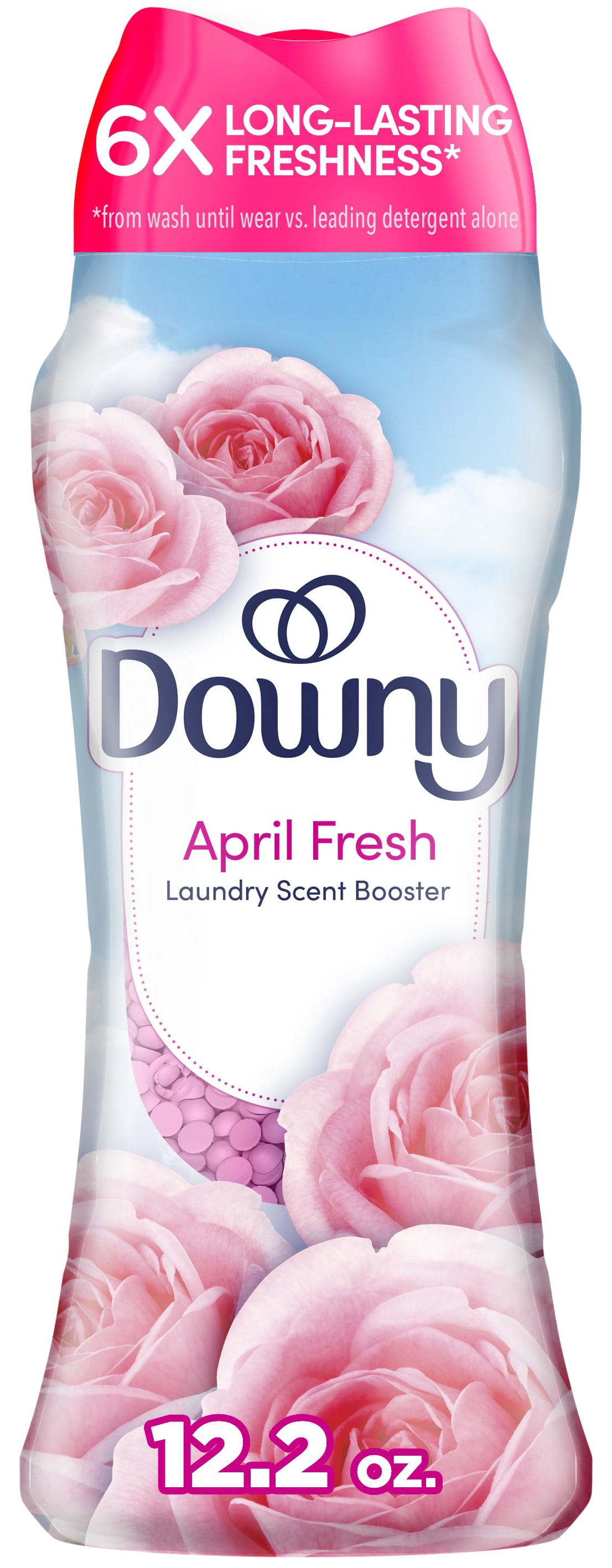 (4 pack) Downy In-Wash Scent Booster Laundry Beads, April Fresh Scent, 12.2 oz