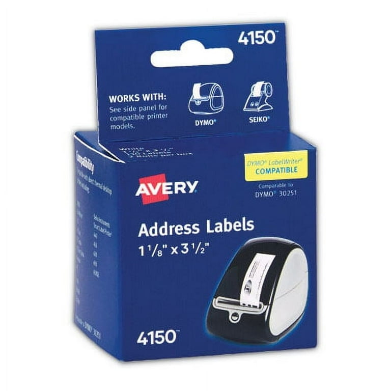 Multipurpose Thermal Labels, 1.13 x 3.5, White, 130/Roll, 2 Rolls/Pack Multipurpose Thermal Labels, 1.13 x 3.5, White, 130/Roll, 2 Rolls/Pack