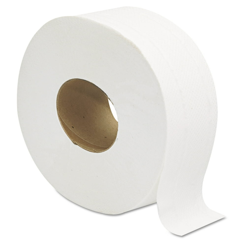 GEN Jumbo JRT Toilet Paper, Septic Safe, 2Ply, White, 3.25" x 720 ft
