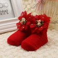 thumbnail image 4 of Princess Infant Baby Girls Lace Big Flowers Bow Ankle Socks Spanish Newborn, 4 of 8