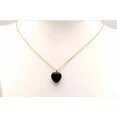 thumbnail image 1 of Collar de Corazón en Chapa Oro 18K Cuarzo Rosa Aventurina Agata Obsidiana Negra MADIOLA, 1 of 7