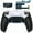 Rubberized White Black - Black, variant on eXtremeRate RISE4 Plus MAX Back Paddles Kit with Clicky Trigger Stops & Rubberized Grip for PS5 Controller BDM-010 020, Remappable Back Buttons Kit for PS5 Controller - Black - NO Controller