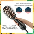 TYMO Titanium Volumizer Hot Air Brush , Professional OneStep Hair