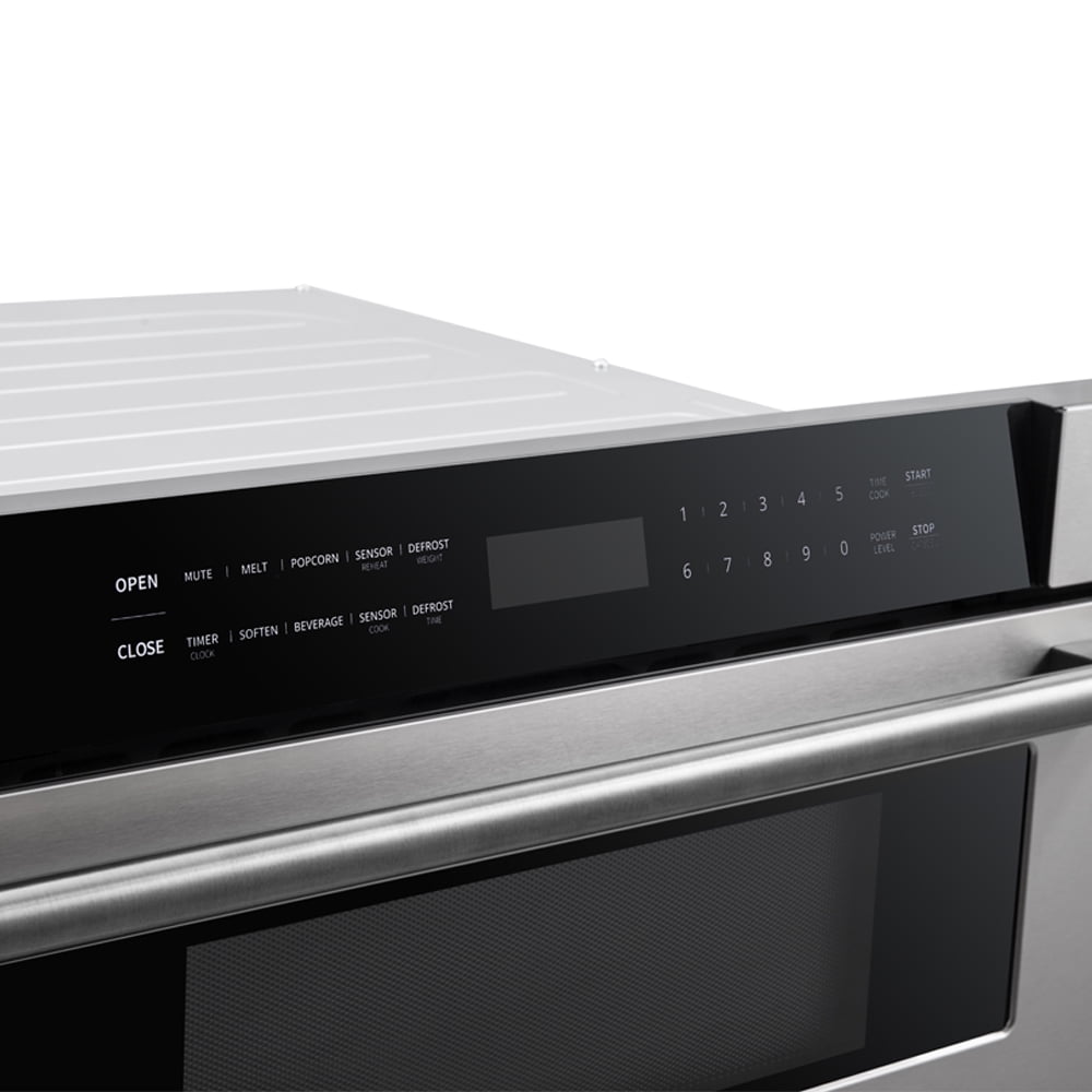 Forno Capoliveri 30-Inch Microwave Drawer, Stainless Steel, 1.2 cu.ft, 1500 Watts, Built-In, Touch Control LCD Display, Auto-Touch Open/Close, 11 Power Levels, Sensor Cooking