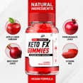 thumbnail image 4 of Keto FX Keto ACV Gummies Supplement, KetoFX+ ACV Gummies Apple Cider Vinegar, 3 Pack, 180 Gummies, 4 of 7