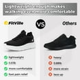 thumbnail image 6 of FitVille Wide Slip on Shoes for Men, Mens Casual Walking Shoes, Lightweight and Breathable, 6 of 6