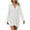 White, variant on Lovskoo Sweaters for Women Long Sleeve Solid Color Casual Button Down Knit Tops Casual V-Neck Medium Long Pullover Sweater White