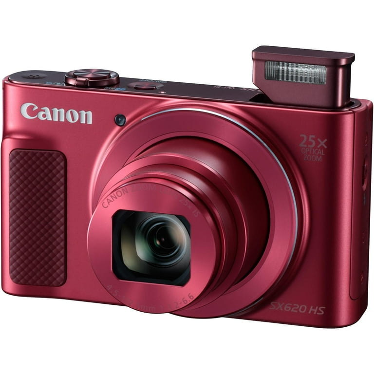 Canon - 新品 Canon PowerShot SX620 HS Canon PowerShot SX620 HS Digital Camera (Red) with Advanced