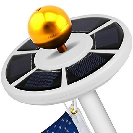 Solar Flagpole Light, Weatherproof 26 LED Solar Power Flag Pole Light, ICOCO Top Energy Saving Long-lasting Night Light