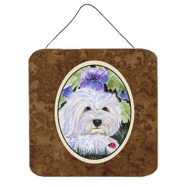6 Po. Coton De Tulear Impressions Murales Ou de Porte en Métal Aluminium