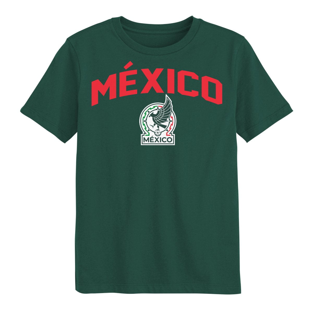Mexico National Team Men's Green Arch-Over Logo Soccer Tee