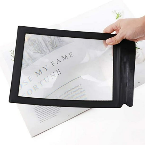 3X Full Page Magnifier A4 Large Sheet Reading Magnifying Glass Portable