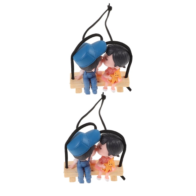 WEUVEB 2Ud Colgante Para Espejo Retrovisor De Auto Decorativo Cute Y Material Resistente