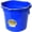 Blue, variant on Miller Electric 20Qt Flatback Plastic Bucket Blue
