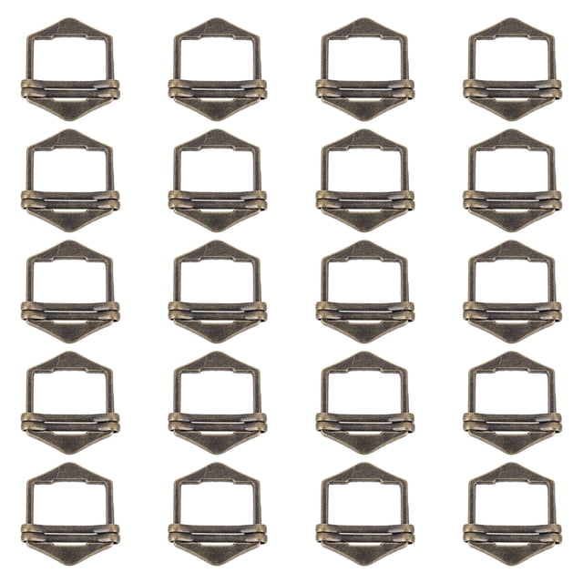 Shisuyan Hardware Buckle Zine-Alloy 20Pcs 1.2X0.9X0.1In