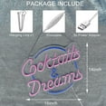 thumbnail image 3 of Cocktails And Dreams Neon Sign For Wall Decor Neon Signs With Dimmable Switch Led Neon Signs Bedroom Beer Bar Neon Light Sign Hotel Party Club Office, 3 of 5