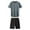Grey, variant on toraway Men's Pajamas Tops Summer Men's Summer Sportswear Casual Sportswear Short Sleeve Shorts Running Q Uick D Ry Set XL