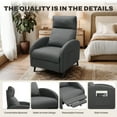 thumbnail image 3 of FunniHomi Recliner Chair Small Recliner Adjustable Reclining Chair Single Sofa with Padded Seat Backrest for Living Room Bedroom, 3 of 7