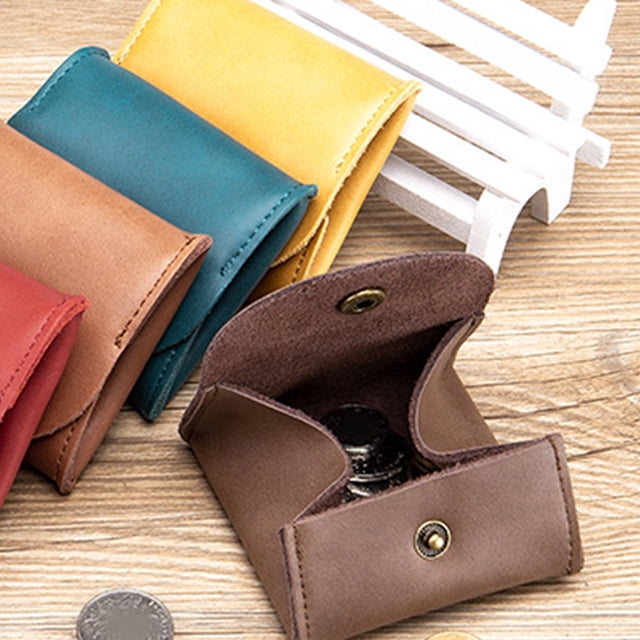 BESTYASH Cartera Color Café Para Monedas Y Almacenamiento De Accesorios Portátil