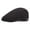 Black, variant on Men Women Cotton Beret Newsboy Adjustable Hat Classic Visor Driving Cap Casual Hats