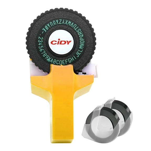 JingChun Embossing Label Maker Machine with Tapes, Portable Retro Embossed Label Maker, Vintage Mini Embosser Labeler, Handheld Label Maker for Home, office and Outdoor