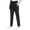 Black #57, variant on WULMLEO Stretch Active Pants for Women Over 50, Ultra Soft Stretch Ice Silk Quick Drying Comfort Travel Casual Pants Complexion L