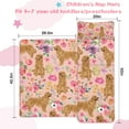 thumbnail image 5 of Golden Retriever with Flowers Toddler Nap Mats for Kids Preschool,Sleeping Mat Bag or Kids,Toddler Sleeping Bag,Toddler Nap Mat or Daycare, 5 of 6