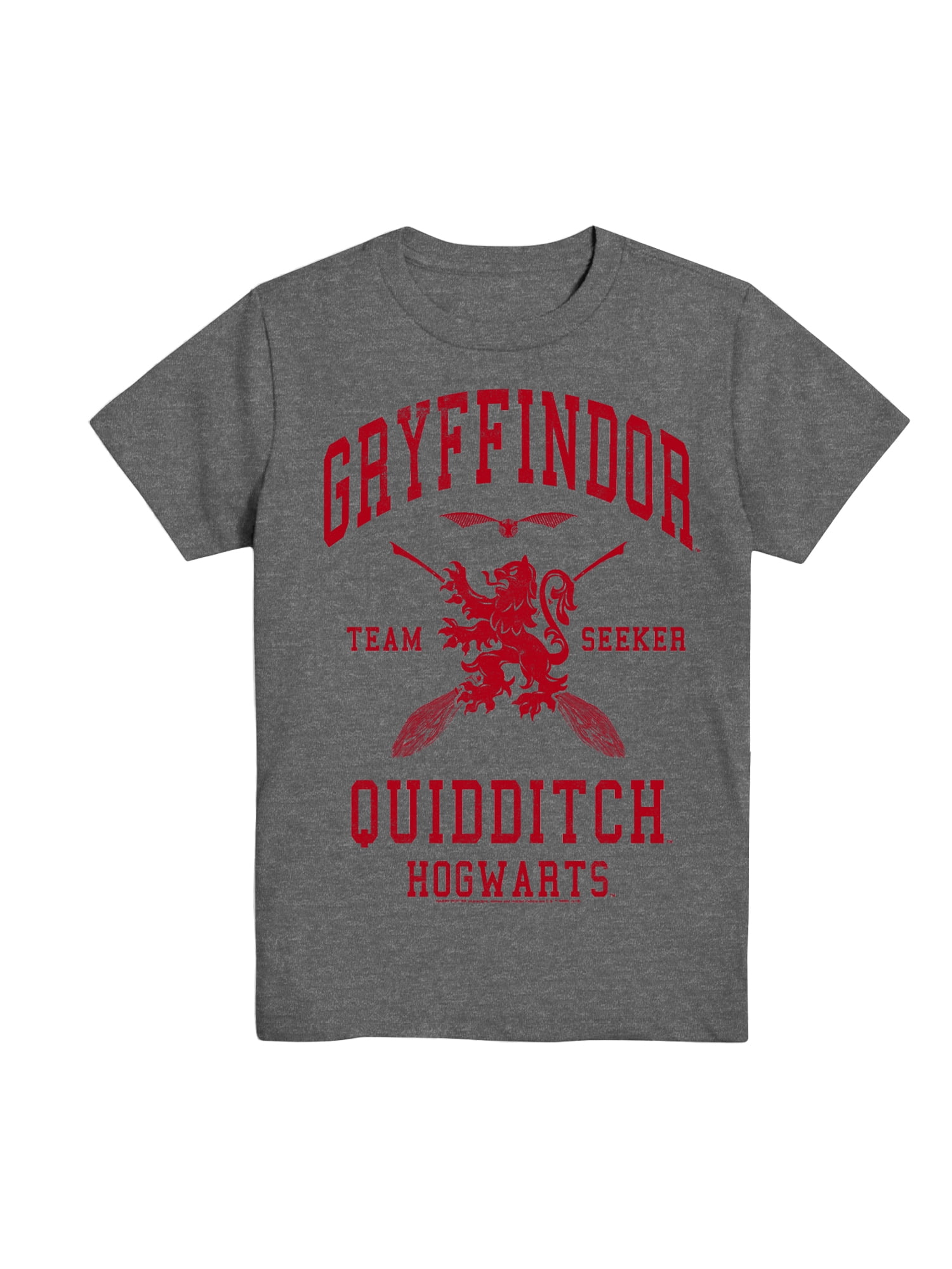 Harry Potter, Boys' & Big Boys' Graphic Tee, Gryffindor Quidditch Seeker, Sizes 4-18