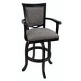 thumbnail image 2 of Home Square 30" Swivel Solid Wood Counter Bar Stool in Mojave Gray - Set of 2, 2 of 4
