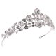 thumbnail image 3 of KAKOWELY Corona de novia con diamantes de imitación para boda, diadema para novia, joyería para el cabello para mujer, 3 of 4
