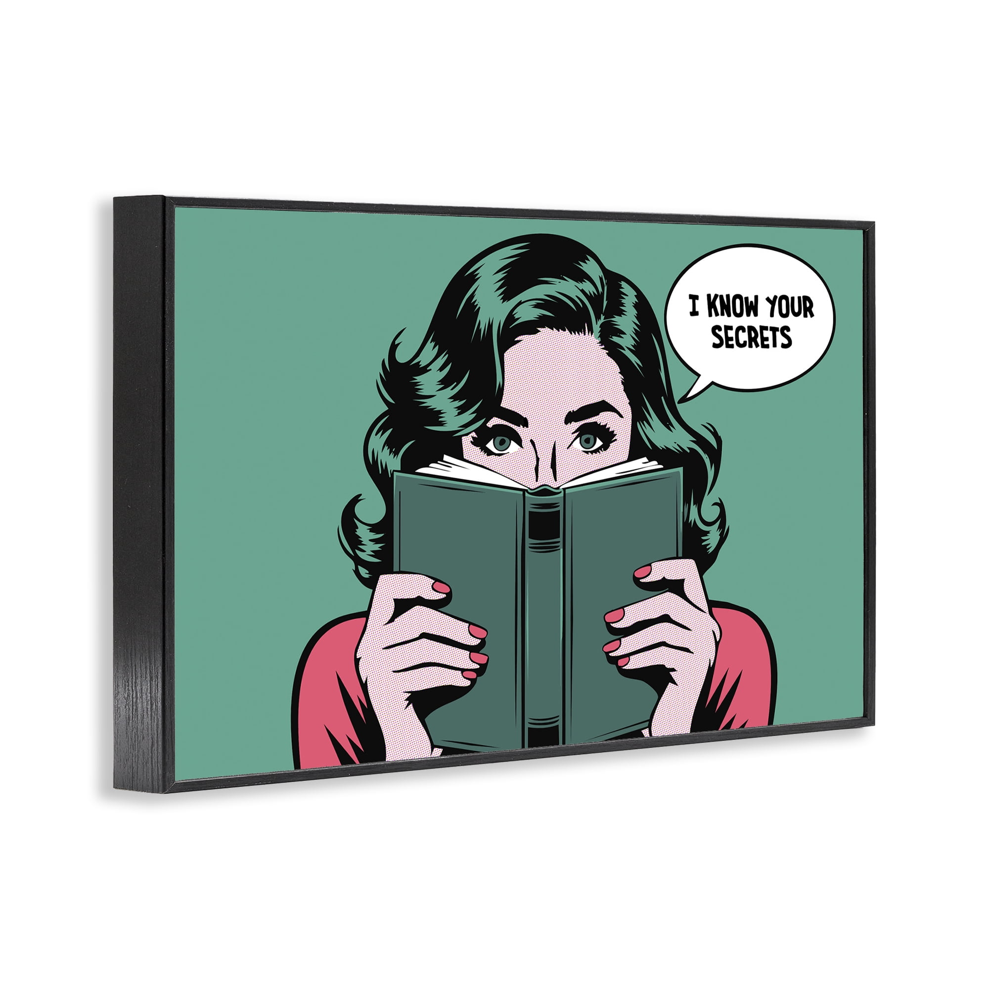 Stupell Industries Know Your Secrets Black Framed Giclee Art, design by Andreas Magnusson
