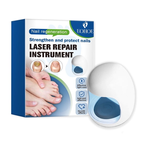 Regenerador de uñas de hongos, luz LED activada para decoloración de uñas de los pies, dispositivo de luz de limpieza de hongos para uñas de los pies, 1 Uds.