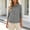 Gray women cotton linen blouse a1, variant on MORESEC Women Cotton Linen Button Down Blouse 3/4 Sleeve Casual Loose Fit Tops Collared Shirts for Vacation Summer Fashion Clothes, Gray L