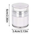 thumbnail image 3 of Airless Pump Jar Container for Cream, Pump Moisturizer Container, Empty Cream Subpackage Jar Vacuum Bottle Dispenser for Skincare Makeup Lotion, 3 of 6