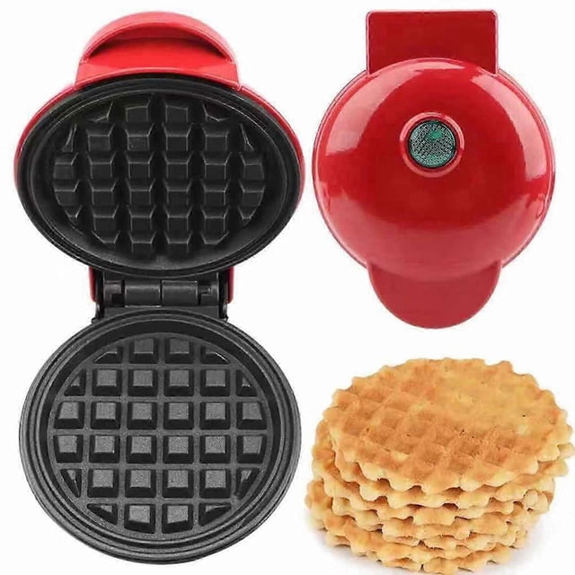 Waffle Maker Machine for Individuals, Paninis, Hash Browns, & Other On the Go Breakfast, Lunch, or Snacks, with Easy to Clean, Non-Stick Sides