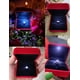 thumbnail image 3 of Caja de terciopelo roja para anillos con luz LED para bodas, propuestas y compromisos., 3 of 5
