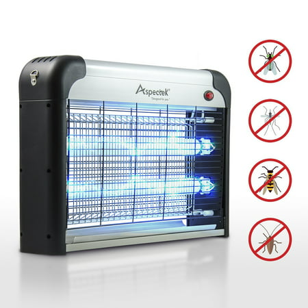 UPGRADED - Aspectek 20W Electronic Bug Zapper, Insect Killer, Mosquito Control, Mosquito Zapper, Mosuiqto Killer, Fly Zapper, Fly Killer for Indoor Residential &