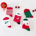 thumbnail image 2 of EeaseMX pares de calcetines navideños de algodón para niños de 1 a 3 años (paquete mixto navideño), 2 of 7
