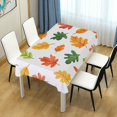 thumbnail image 4 of Yayeee Tablecloths 60" x 108" Rectangle Wrinkle Resistant Party Table Cover, Green Leaves, 4 of 8
