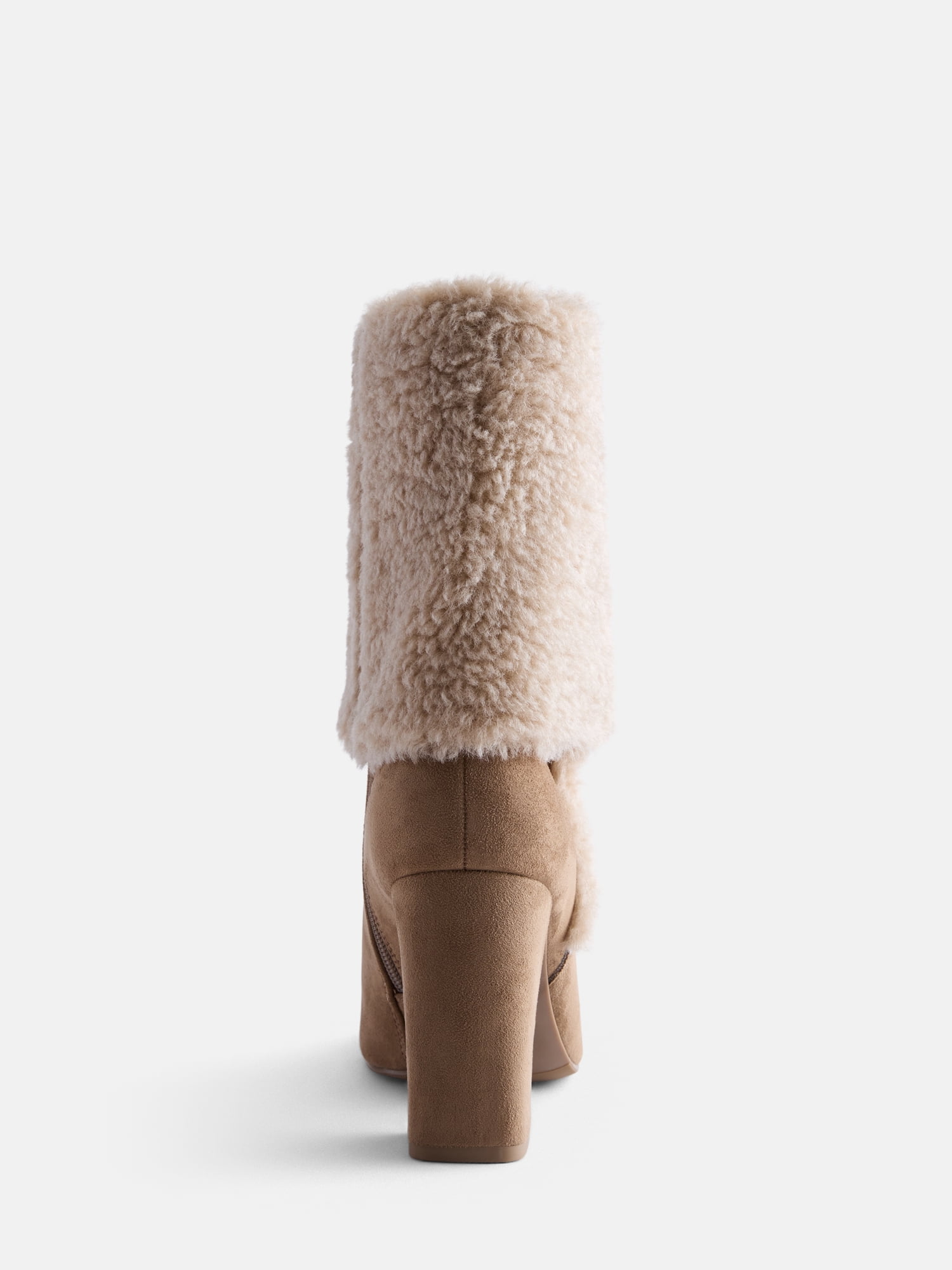 Madden NYC Women's Faux Fur Cuff Boots