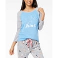 thumbnail image 1 of Jenni Women’s Raglan-Sleeve Graphic Pajama Tops, Rise and Shine, Medium, 1 of 1