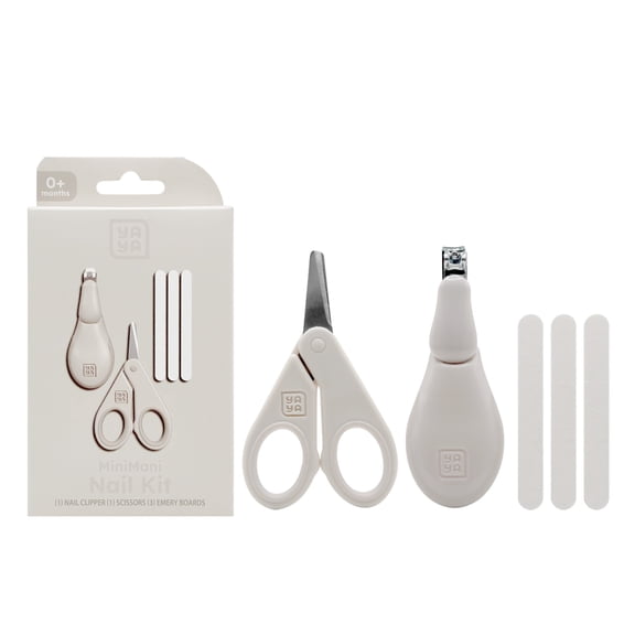 YAYA Mini Mani Baby Nail Kit, Includes Nail Clipper, Nail Scissors & (3) Nail File