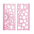 thumbnail image 3 of maskred Règle de Modèle de Dessin Géométrique Tout-en-un pour la Construction de Mathématiques et Convivial Rouge 20 x 11.5cm 1Set, 3 of 6