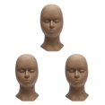 thumbnail image 2 of Decodeary Silicone Training Mannequin Head for Face Profession Use Black Head Mold 27x14cm 3Set, 2 of 6