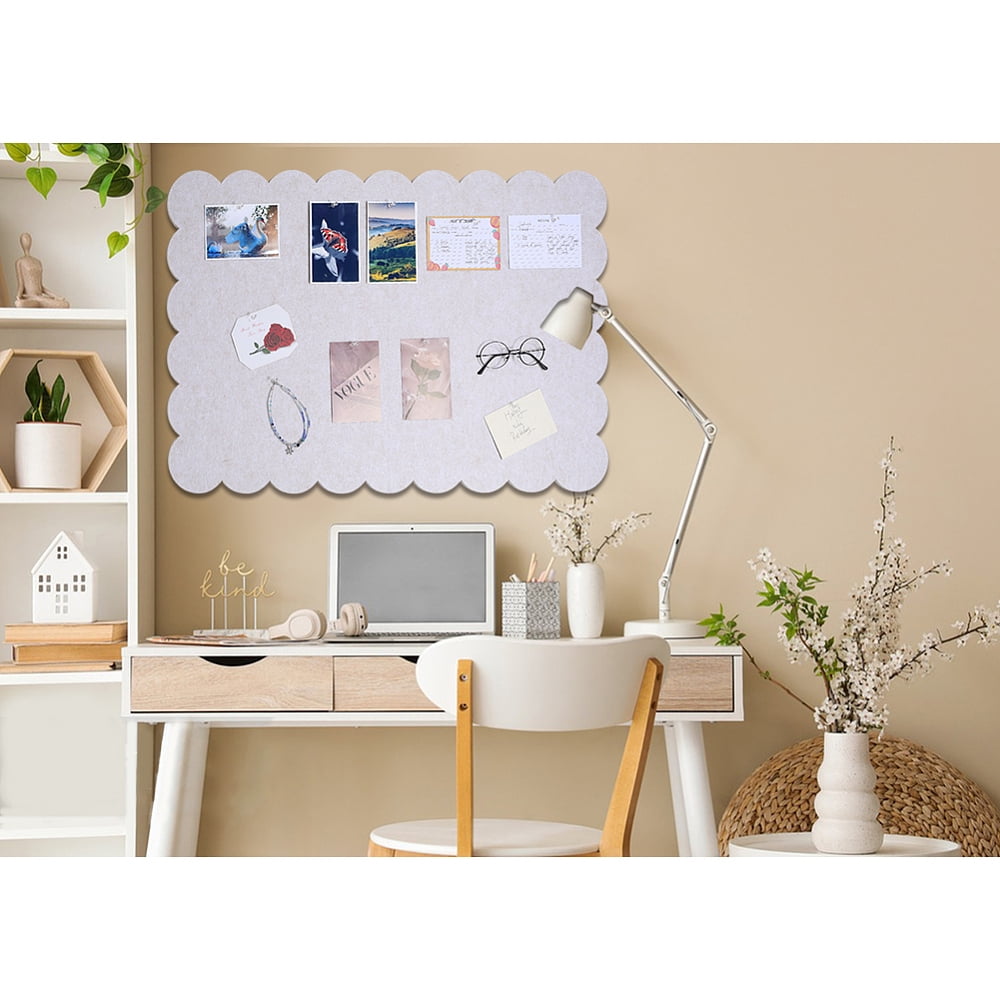 Rectangle Self-Adhesive Felt Bulletin Board Wall Stickers for Wall Home Decoration with Pushpin Wheat 600x900x9mm diy