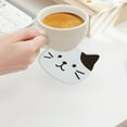 thumbnail image 5 of PATLOLLAV 1 Pcs Cute Kitty Silicone Coaster, Non-Slip Cup Mats for Desk Drink Table Decor Kawaii Accessories Gift Choice, 5 of 6