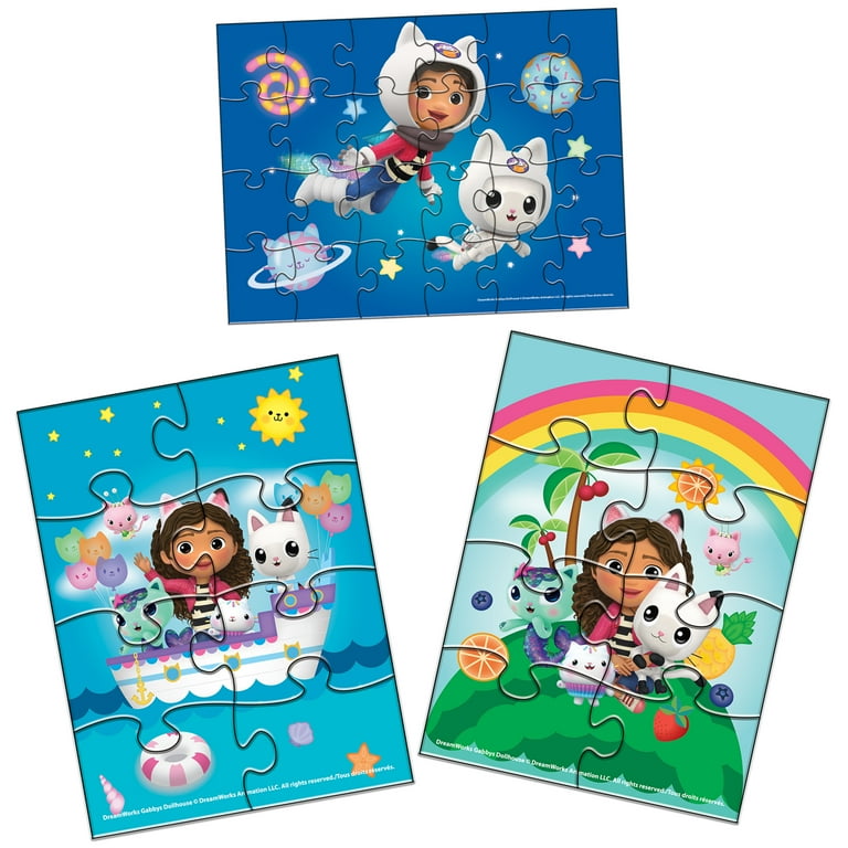 GABUセット 5個 Gabbys Dollhouse 5pk Wood Puzzle - Walmart.com