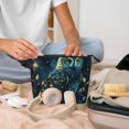 thumbnail image 7 of Makeup Bag Small Cosmetic Bags for Women Travel Toiletry Bag Zipper Pouch Purse Organizer Pouches, Owl Sky Tree Art, 7 of 7