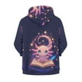 thumbnail image 2 of Chririnla Wizard Cartoon Axolotl Girls Casual Zip Up Hoodie Long Sleeve Lightweight with Pockets Trendy Fall Jacket Teens Size 13-14, 2 of 7